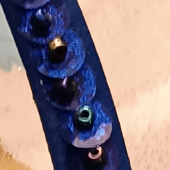 Blue Palm Tree Motif Sz 8 Woodie Sandals/ Clogs - Picture 6 of 8